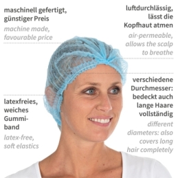 Charlotte à clipser Light | PP, couleur bleu / taille 50 cm