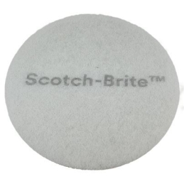 Super-Pad "Scotch-Brite" blanc, diamètre 330 mm (13")