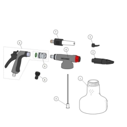 Schaumkanone Vario-Matic 1.25 PE, mit integrierter Dosiereinstellung