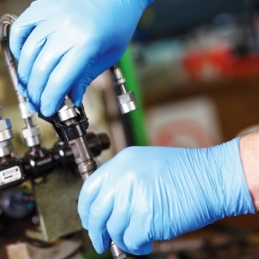 Gant en nitrile, bleu, non poudré, taille L/9, 100 pcs.