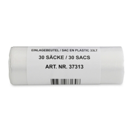 Mehrzweckbeutel 33 Liter, 30 Säcke/Rolle, 0.008 mm, mit Verschlussband