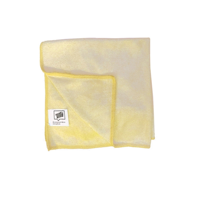 CLEAN and CLEVER Microfasertuch, gelb, 280 g/m², 40 × 40 cm