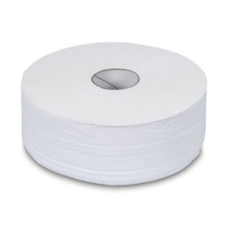 Papier toilette rouleau géant, blanc brillant, 2 couches, env. 2000 feuilles de 92 mm x 180 mm