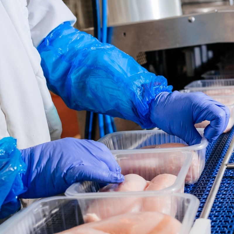 Protège-manches | EVA, couleur bleu, longueur 46 cm