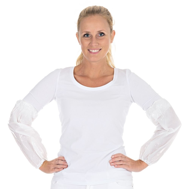 Protège-manches | PE, couleur blanc, longueur 40 cm