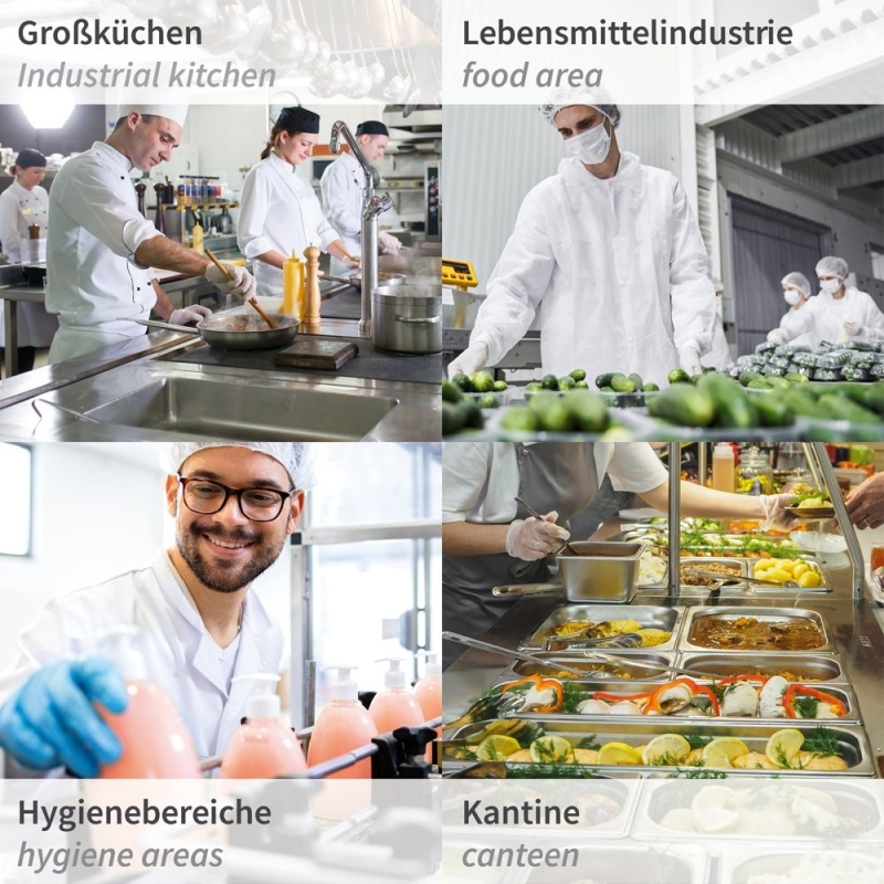 Filets à cheveux | Nylon, couleur bleu / taille 62 cm