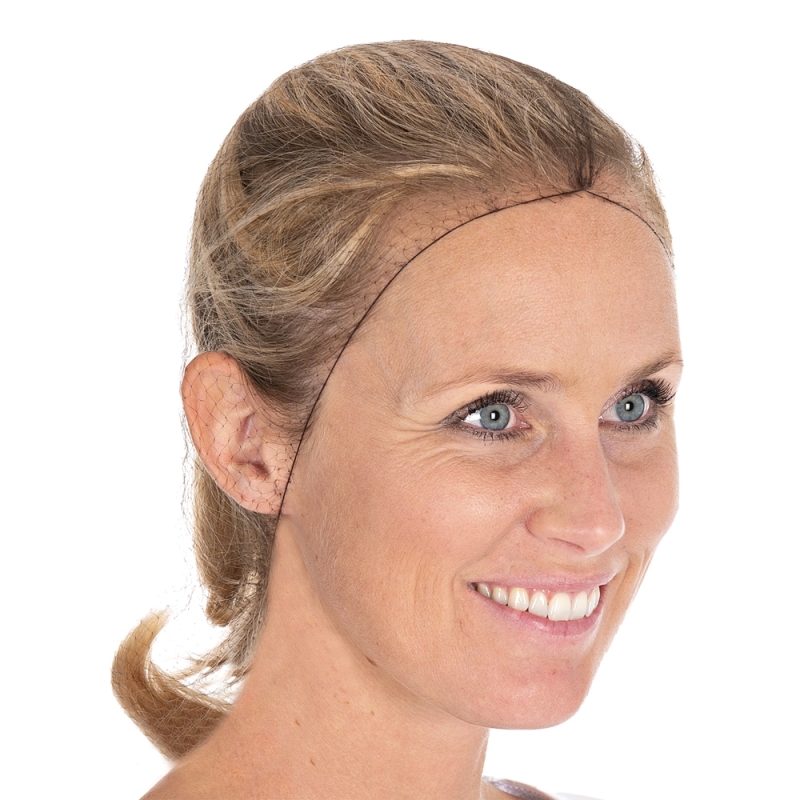 Filets à cheveux | Nylon, couleur brun / taille 55 cm