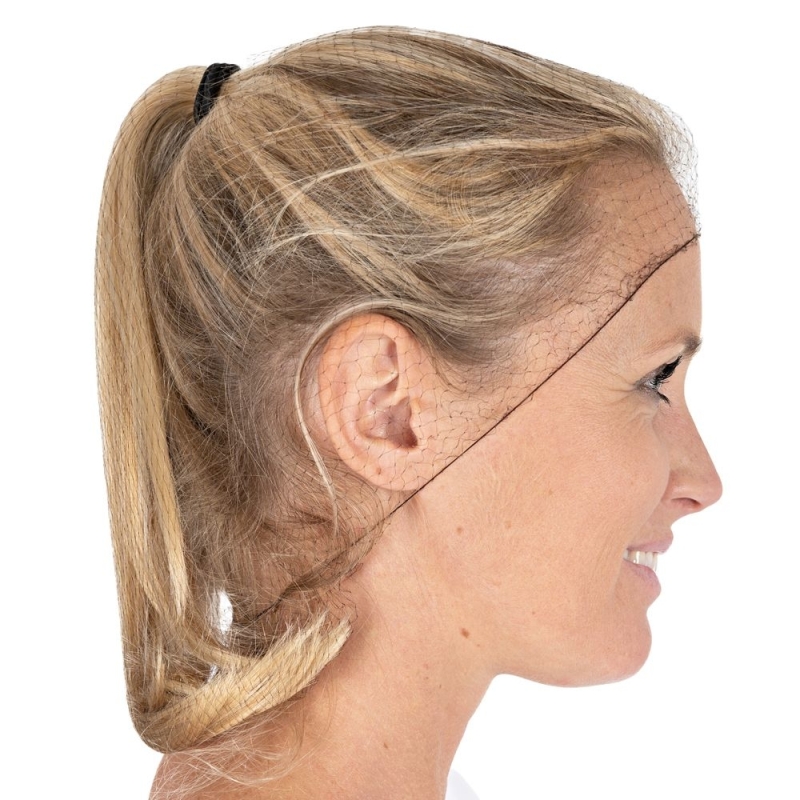 Filets à cheveux | Nylon, couleur brun / taille 55 cm