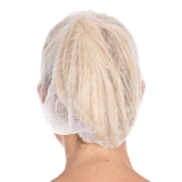 Charlotte à clipser en non-tissé, blanc, diamètre env. 55 cm, 100 pcs