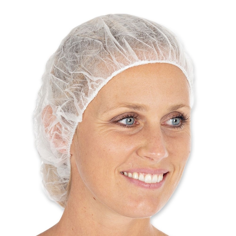 Baretthaube Bettina Light, 48 cm, weiss