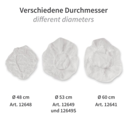 Baretthaube Bettina Light | PP, Farbe weiss, Grösse 60 cm