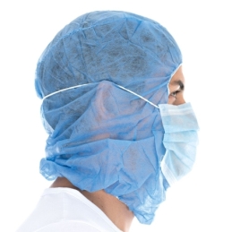 Astrohaube mit 2-lagiger Mund-Nasen-Maske / SMS