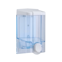 Distributeur de savon 1000 ml, transparent, rechargeable - pour savon liquide