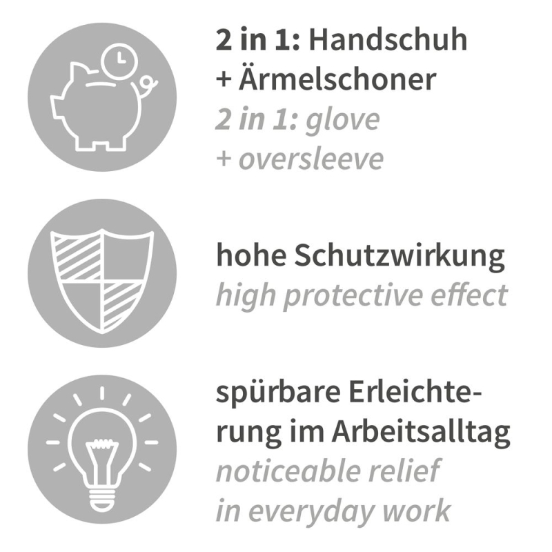 Nitrilhandschuh Extra Safe Superlong, blau, Gr. 8/S, Länge 40 cm