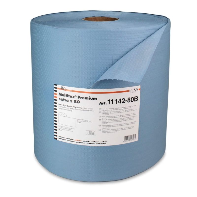 Rouleaux Multitex® Premium Extra Z80, bleu, env. 475 coupons de 340 x 320 mm