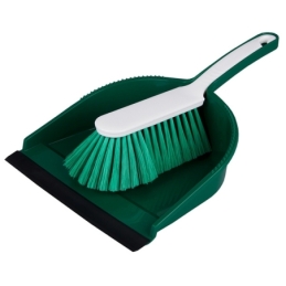 Kehrgarnitur "Profi" mit Gummilippe, grün