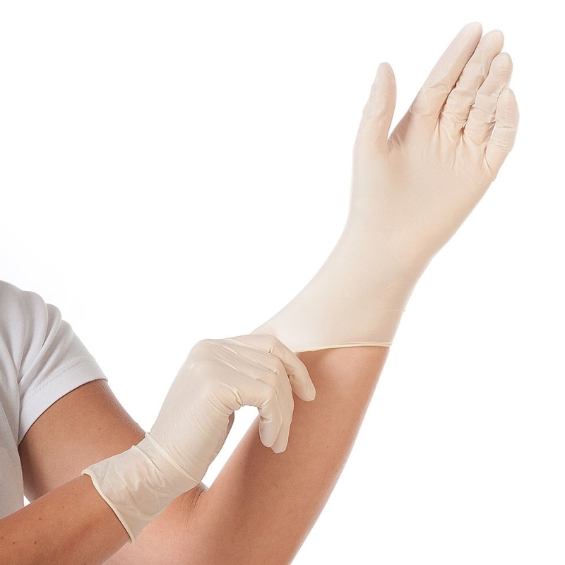 Gant en latex, blanc, non poudré, taille S/7, 100 pcs.
