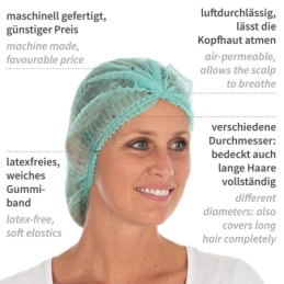 Klipphauben Light | PP, Farbe grün / Grösse 50 cm