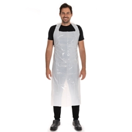 Einwegschürzen antistatisch ca. 40my | LDPE / 140 x 75 cm weiss