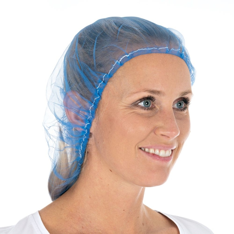 Baretthaube Micromesh Soft | Nylon, Farbe blau / Grösse 53 cm