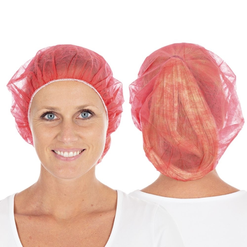 Baretthaube Bettina Light | PP, Farbe rot, Grösse 53 cm