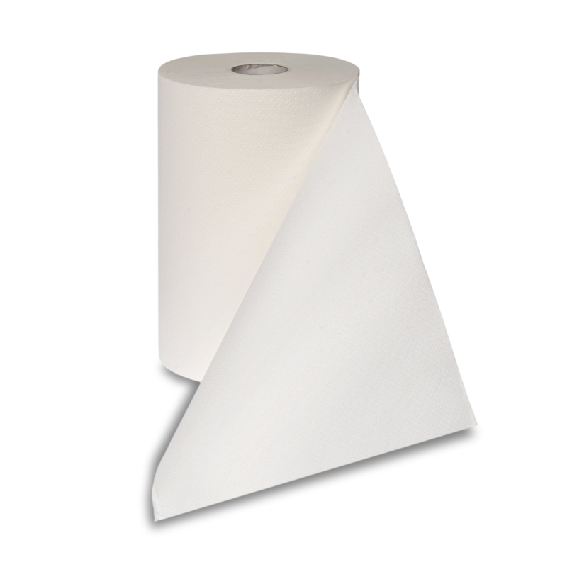 Rouleau essuie-mains, blanc brillant, 3 couches, env. 220 mm x 70 m, non perforé