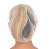Charlotte de barrette Micromesh | Nylon, couleur blanc / taille 53 cm
