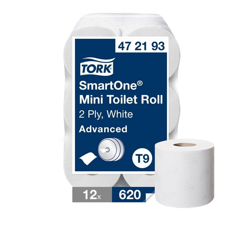 Papier hygiénique Tork Advanced SmartOne Mini – Système T9