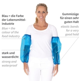 Ärmelschoner | EVA, Farbe blau, Länge 46 cm