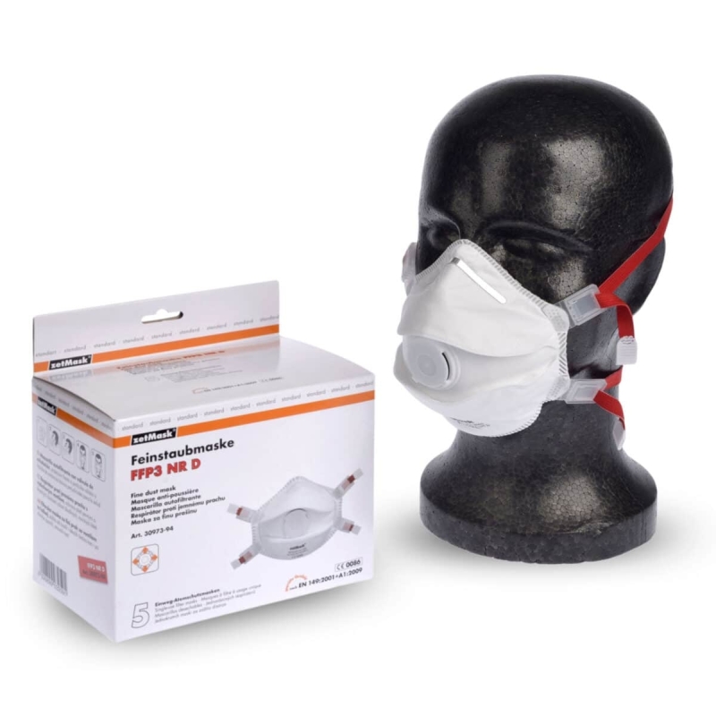 Masque filtrant les particules fines avec valve d'expiration FFP3 NR D