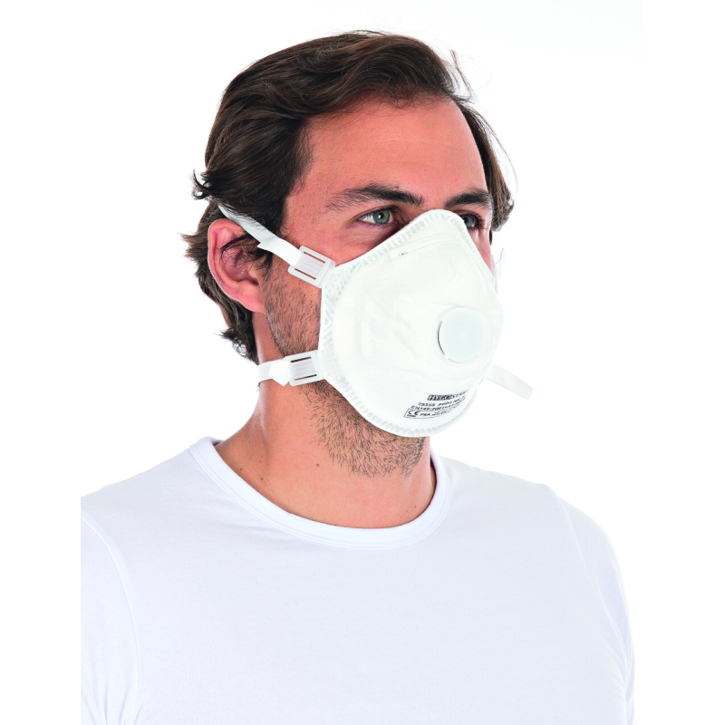 Masque filtrant les poussières fines avec valve d'expiration FFP3 NR D