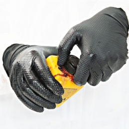 Nitrilhandschuh Power Grip, puderfrei, Grösse XL, schwarz