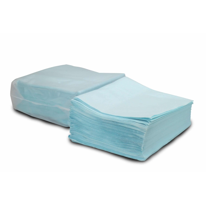 Unitex Chiffon de nettoyage, turquoise, 4 x 50 chiffons d’env. 380 x 300 mm