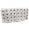 Papier hygiénique Premium petits rouleaux en cellulose, 3 couches, rouleau de 250 feuilles, 95 × 130 mm, blanc, gaufrage roses