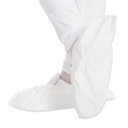 Couvre-chaussures Anti Slide | CPE, revêtement TPE, couleur blanc, longueur 41 cm