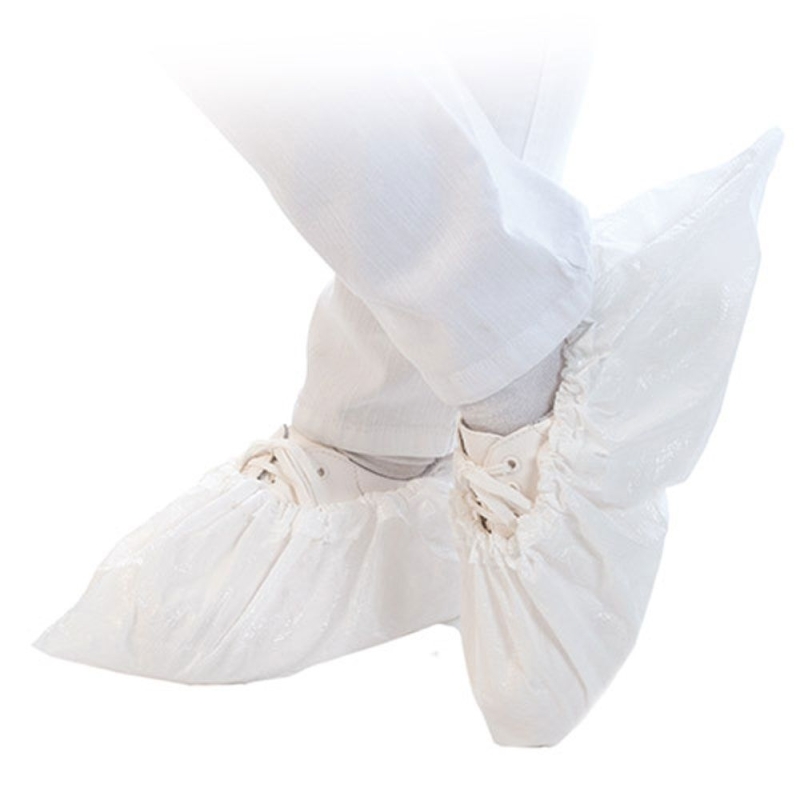 Couvre-chaussures Anti Slide Strong | CPE, revêtement TPE, couleur blanc, longueur 41 cm