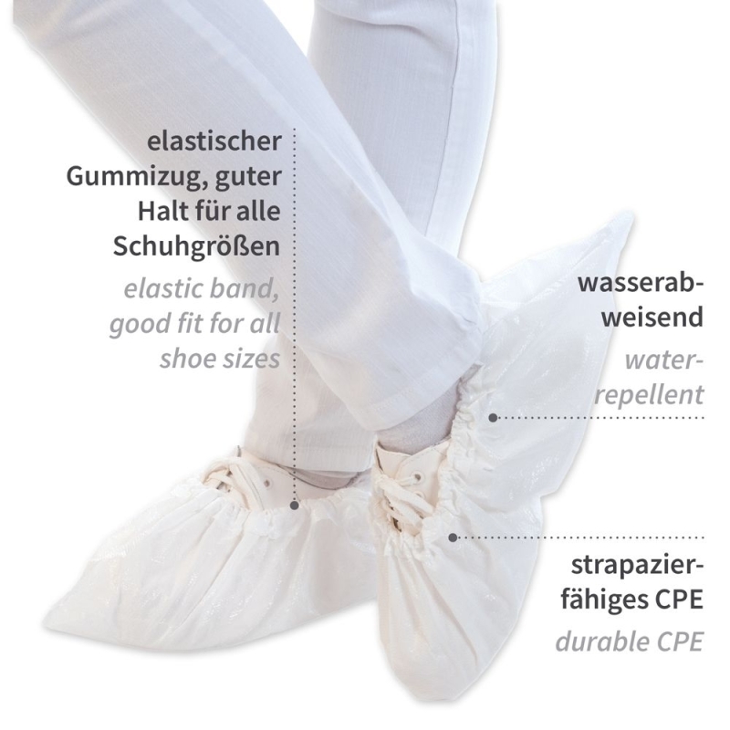 Überschuhe | CPE, Farbe weiss, Länge 41 cm