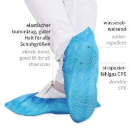 Couvre-chaussures | CPE, couleur bleu, longueur 41 cm