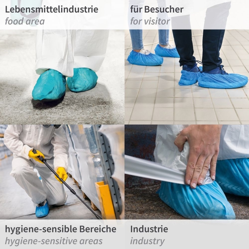 Couvre-chaussures | CPE, couleur bleu, longueur 41 cm