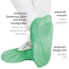 Couvre-chaussures | CPE, couleur vert, longueur 41 cm