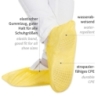 Couvre-chaussures, CPE, couleur jaune, longueur 41 cm
