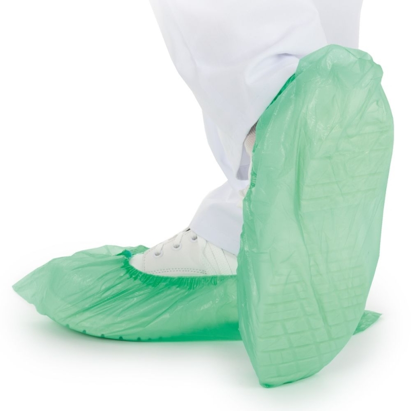 Couvre-chaussures Eco | CPE, fabriqué à la machine, couleur vert, longueur 41 cm