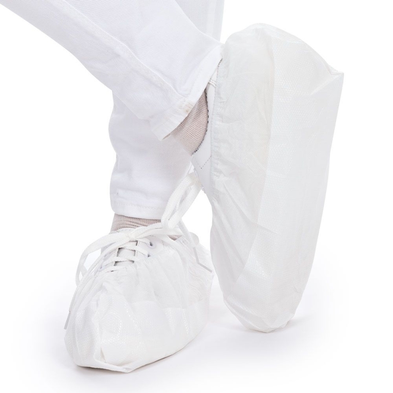 Couvre-chaussures | PP/CPE, blanc/blanc, longueur 41 cm
