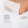 Blouse de visiteur avec fermeture velcro | PP, couleur blanc, longueur 115 cm, circonférence 150 cm, taille XXXL