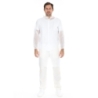 Besucherkittel mit Reissverschluss | PP, Farbe weiss, Länge 110 cm, Umfang 130 cm, Grösse XL