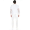 Besucherkittel mit Reissverschluss | PP, Farbe weiss, Länge 110 cm, Umfang 140 cm, Grösse XXL