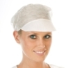Casquettes à visière | PP, couleur blanc, diamètre 31 cm