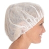 Charlotte de barrette perforées | Viscose, couleur blanc / taille 53 cm