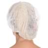 Charlotte de barrette avec visière | Viscose, couleur blanc / taille 48 cm