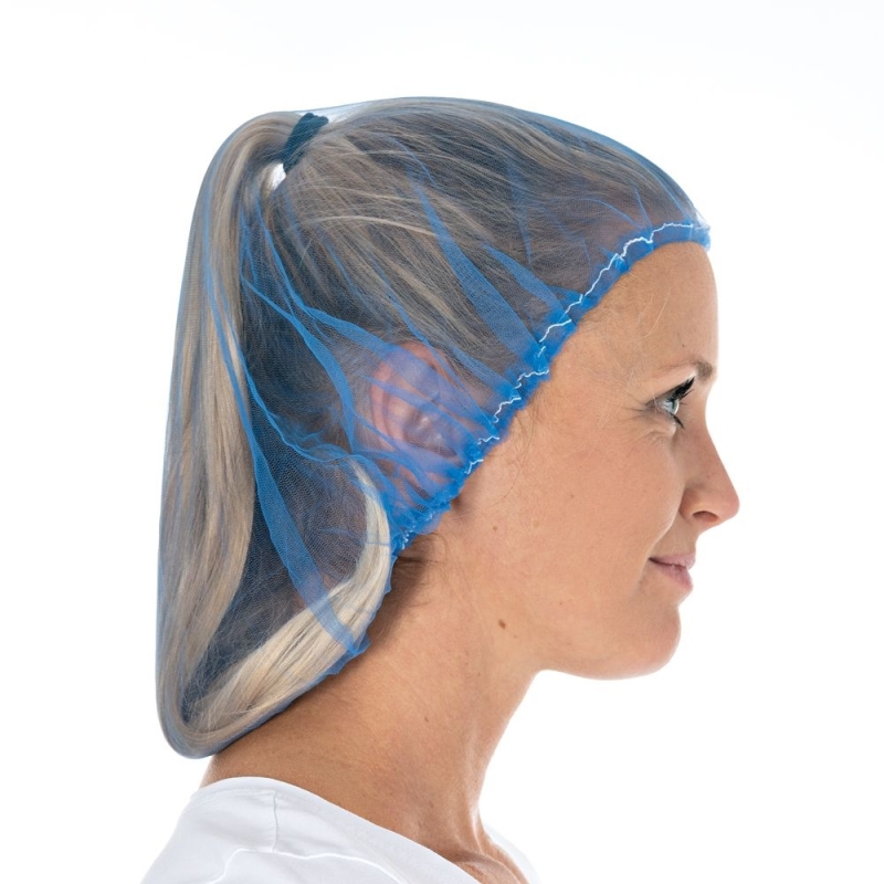 Baretthaube Micromesh Soft | Nylon, Farbe blau / Grösse 53 cm